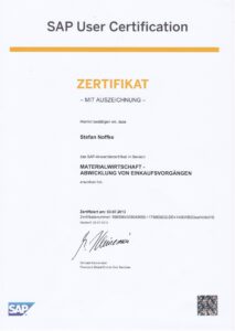 SAP Zertifikat 