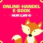 Banner Onlinehandel E-Book auf roten Hintergrund und Abbildung eines gezeichneten Fuchs Preisstrategien