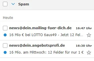 Spam E-Mail UWG