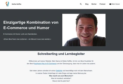 Screenshot der Website Stefan Noffke für den Beitrag zu Online-Marketing