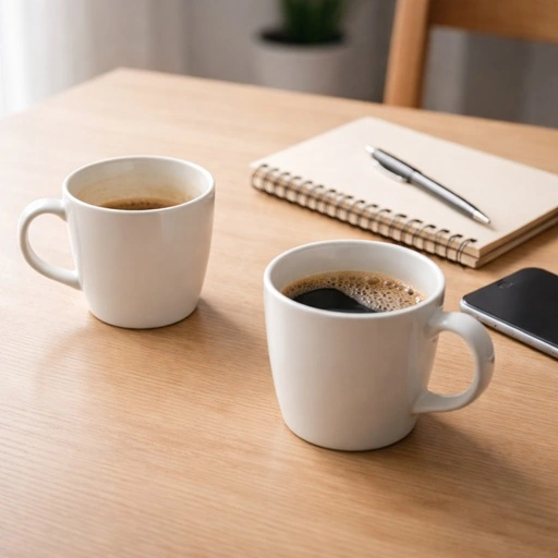 Warum viele Sales Funnel nicht funktionieren - Symbolisches Bild mit 2 Kaffeetassen auf einem Tisch